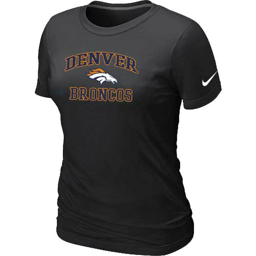 Nike Denver Broncos Women's Heart & Soul NFL T-Shirt - Black